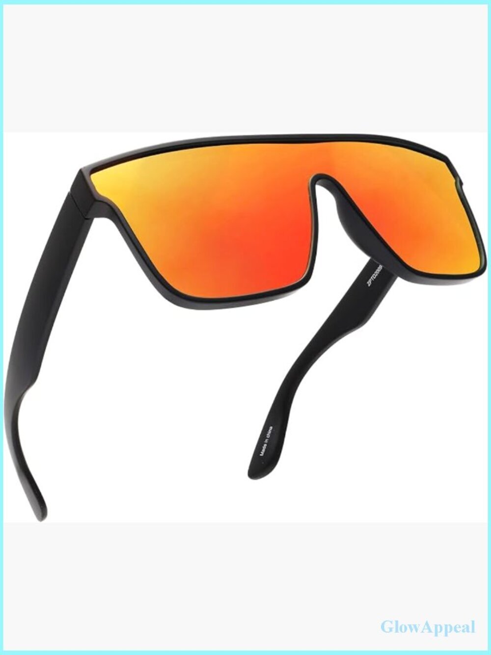Oversized Square Shield Sunglasses UV400 Polarized Unisex
